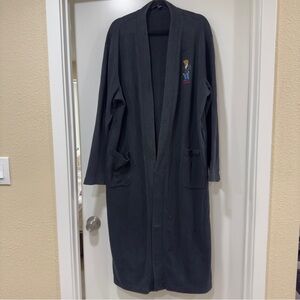 Polo Bear Ralph Lauren Black  Bathrobe Size Small Medium Sleepwear